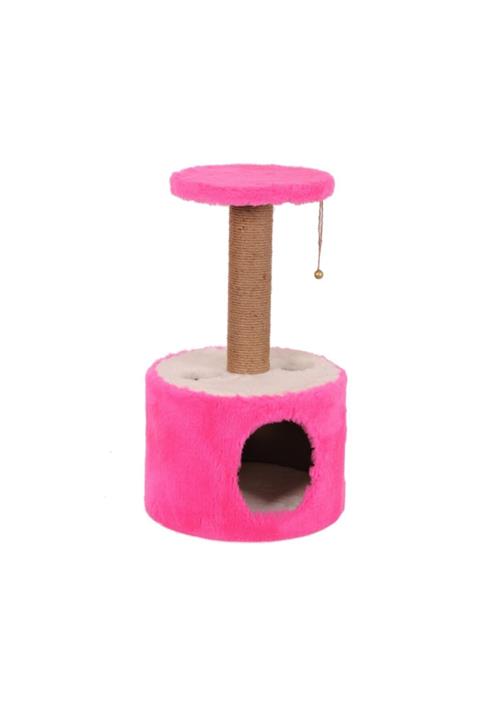 Cathause Pembe Silindir Kedi Tırmalama Platformu