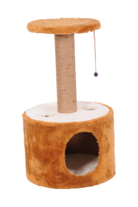 Cathause Cat Hause Kedi Tırmalama Platformu Silindir Kahverengi 72 Cm