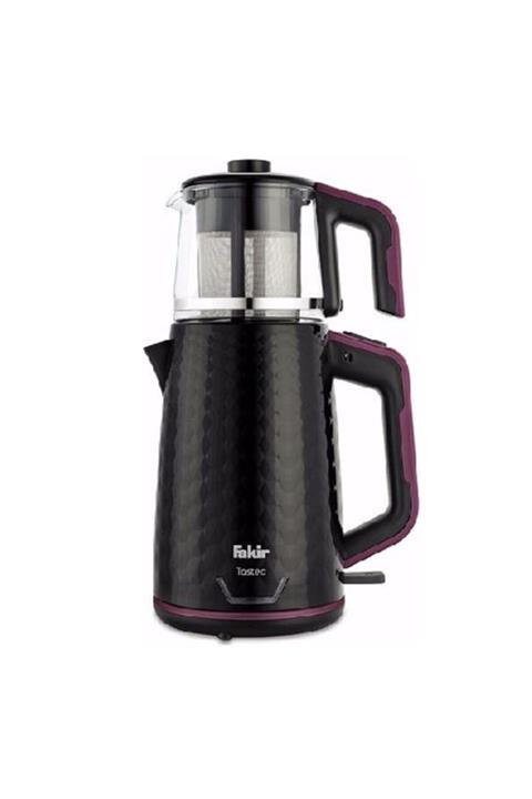 Fakir Tastea 1650 W Siyah - Mor Cam Demlikli Çay Makinesi