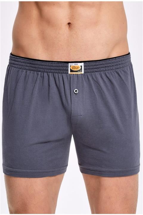 İlke Erkek 6'lı %100 Pamuk Havlu Bel Boxer (Füme)