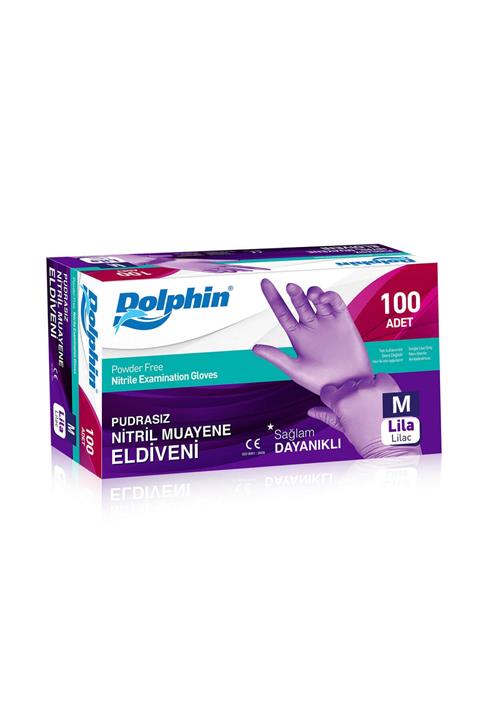 Dolpin Dolphin Pudrasız Nitril Muayne Eldiveni (m)