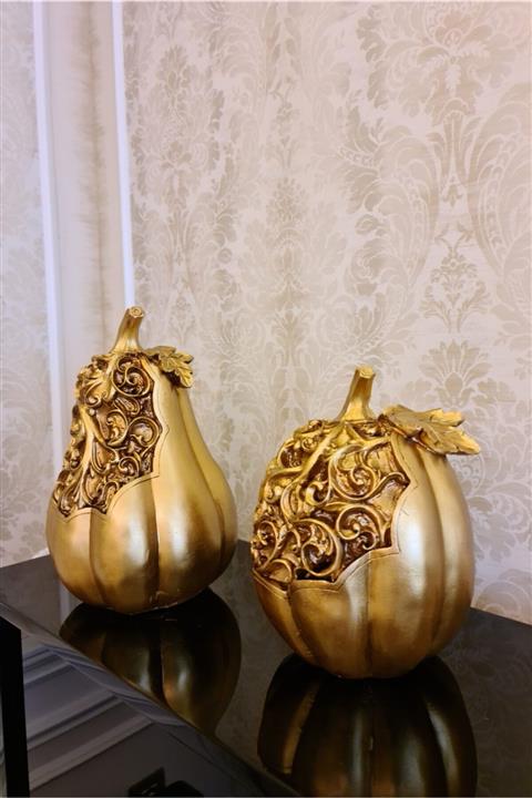 Ella's Design Studio Dekoratif Desenli Kabak Biblo Seti