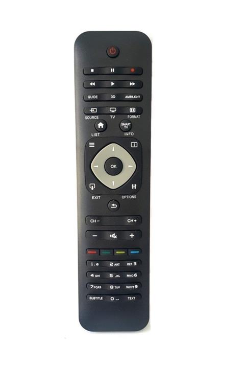 TAYFUN Philips 42pfl6198k/12 Uyumlu Klavyesiz Yedek Televizyon Kumandası