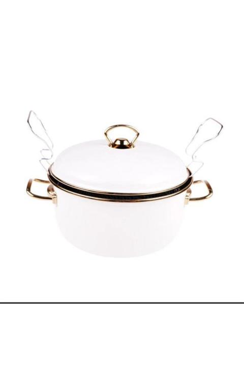 Bambum Kayra Kızartma Tenceresi Krem 22 Cm