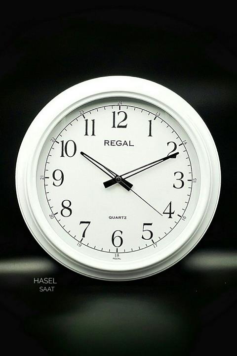 Regal Beyaz Duvar Saati Klasik Model 31 Cm