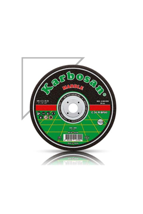 KARBOSAN Mermer Kesme Diskleri Bombeli 180 x 3.2 x 22.23