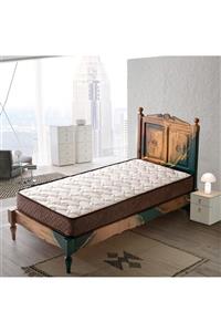 Heyner 90x130 Sea Shell Coffee Bamboo Yaylı Bebek Yatağı 90*130 Ortopedik Bebek Yatağı