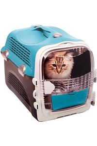 Catit Turkuaz Gri Kedi Ve Köpek Taşıma Kabı 51x33x35cm
