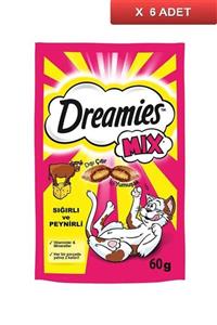 Dreamies Kedi Ödül Mix Sığır Etli Tavuklu Ve Peynirli 60 Gr ( 6 Adet)