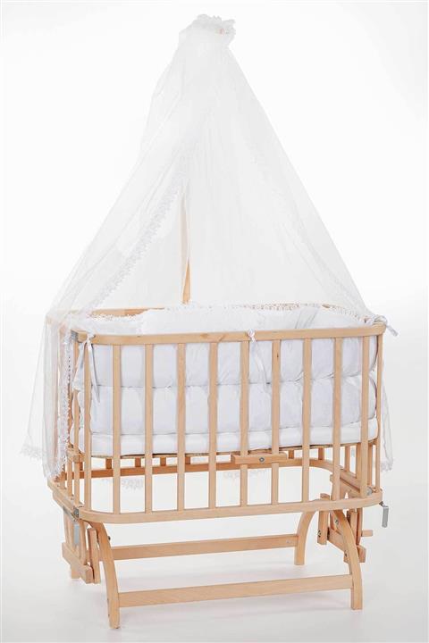 Babycom Anne Yanı Boyasız Beşik