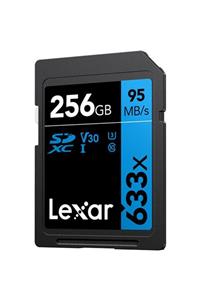 Lexar 256 Gb 633x U3 V30 4k Sd Hafıza Kartı 95mbs Blue Series