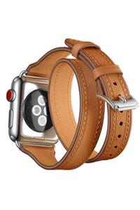 Ally Mobile Ally Iwatch 4-5 44mm 1-2-3 42mm Çıft Tur Derı Koron Kayış