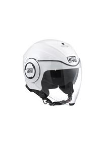 AGV Beyaz Fluid Solid Pearl White Açık Kask