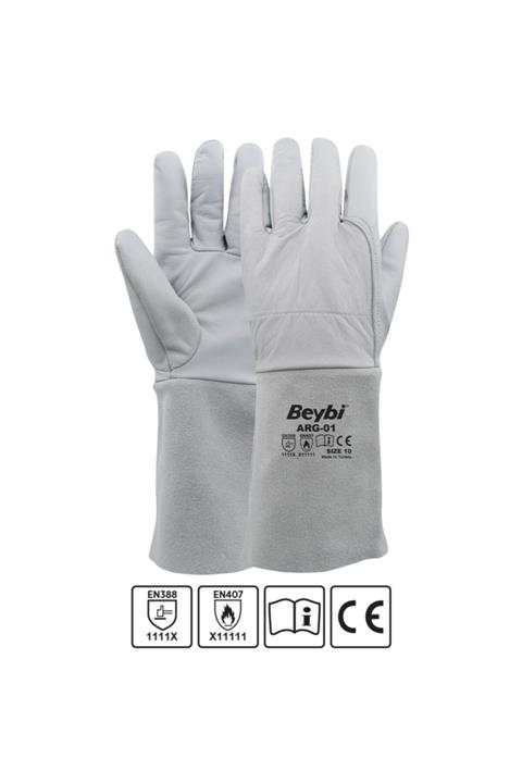 Beybi Argon Deri Kaynakçı Eldiveni No.10 1 Çift