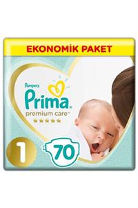 Prima Bebek Bezi Premium Care 1 Beden Yenidoğan Ekonomik Paket 2-5 Kg 70 Adet