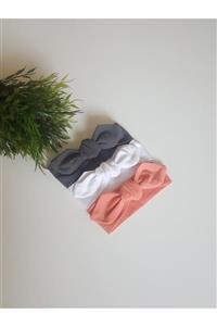 swan butik Kız Çocuk Bebek Bandana Toka Seti 3'lü