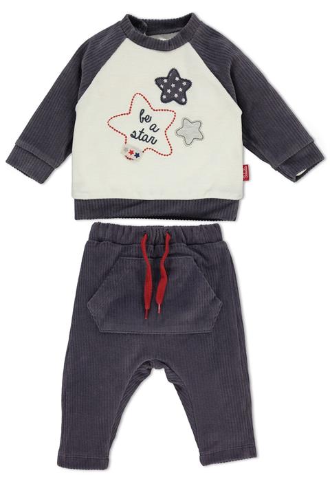 Bebetto Kadıfe Sweat Pantolon 2lı Bebek Takım Lıttle Star (k3212)