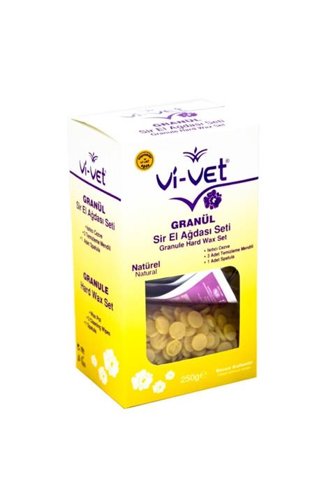 Vivet Granüllü Ağda Seti Naturel