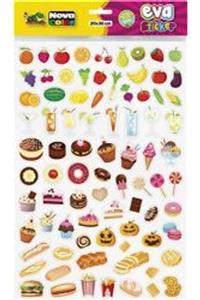 Nova Color Yapışkanlı Eva Sticker Nc-455 Gıda Ürünleri
