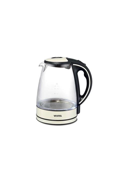 Vestel V-brunch 2000 Glass Su Isıtıcı Krem