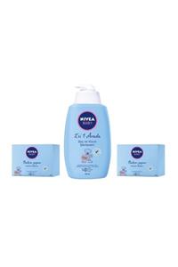 Nivea Baby Saç Ve Vücut Şampuanı 750 Ml + Kremli Bakım Yapan Bebek Sabunu 100 Gr * 2 Adet