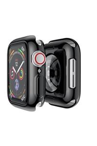 Gate Apple Watch 42 Mm Siyah Yumuşak Silikon Tam Koruma Kılıf Terleme Ve Buhar Yapmaz