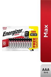 Energizer Alkalin Max Aaa Ince Kalem Pil 15+5