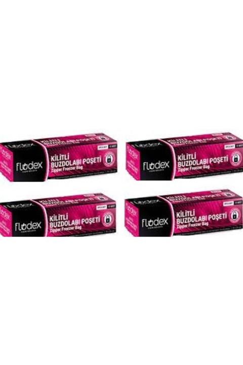 FLODEX Kilitli Buzdolabı Poşeti Orta*4