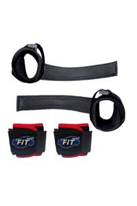 FİT365 Big Grip Pro Lifting Bileklik Straps Kırmızı