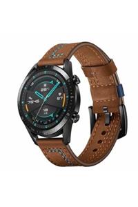 Samsung Galaxy Watch 42mm/20mm Dikişli Deri Kordon