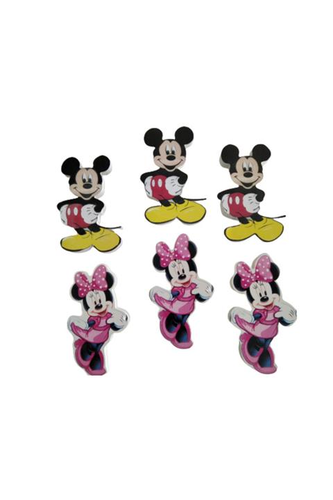 bebekulpdekor Miki Mini Kulp 6 Lı Set Bebek Çocuk Odası Dolap Çekmece Kulbu