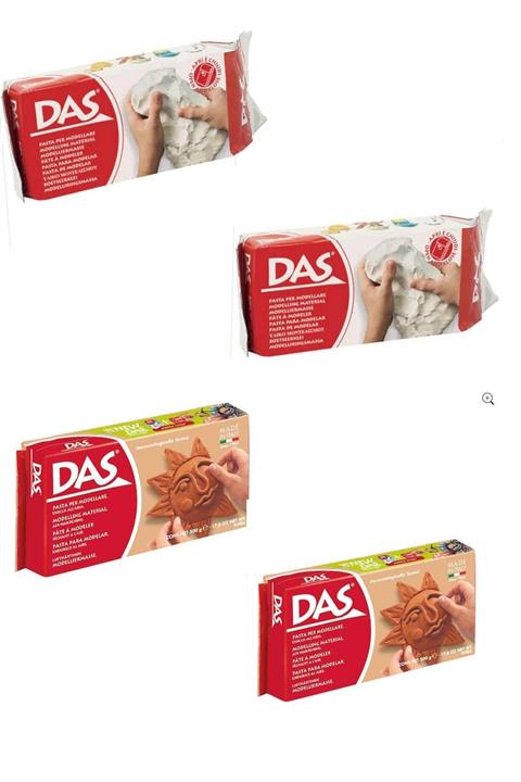 Das Seramik Hamur Seti 4x500 Gr Beyaz-terracota