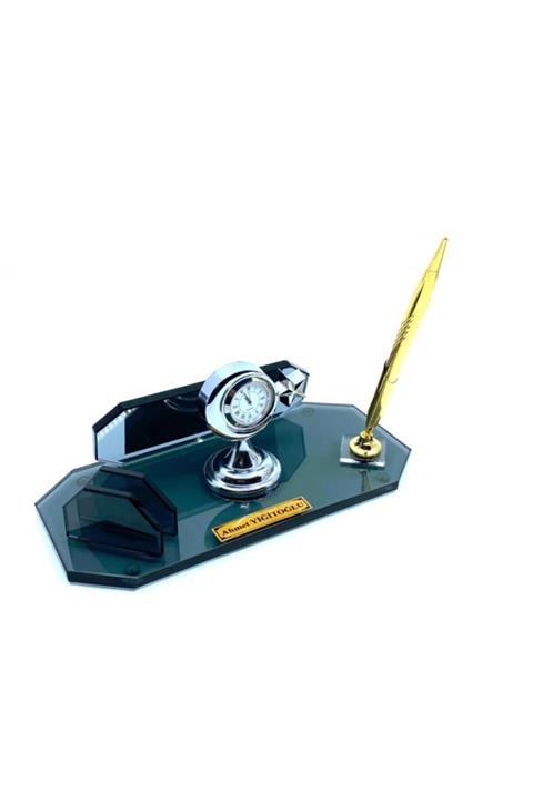 YİĞİTOĞLU DESIGN Premium Özel Tasarım Cam Masa Isimliği O97