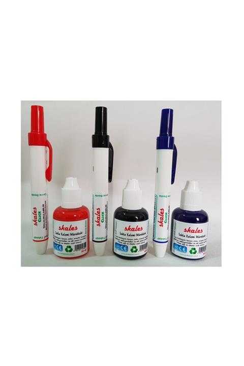 Skales Click 3 Lü Kalem Mürekkep Seti
