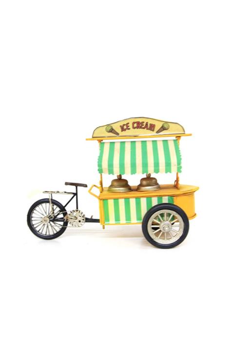 BUPO El Yapımı Metal Dondurma Arabası