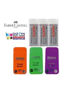 Faber Castell 3 Adet Osaka 0,7min 2b Ve 3 Adet Büyük Beyaz Silgi Set