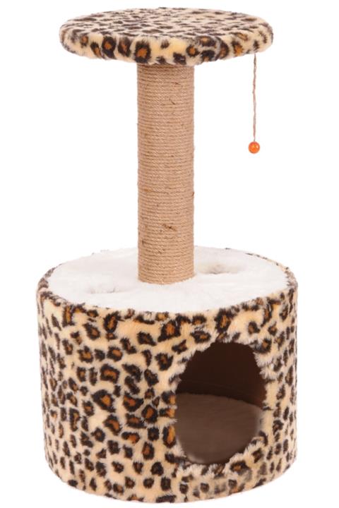 Cathause Cat Hause Kedi Tırmalama Platformu Silindir Leopar 72 Cm