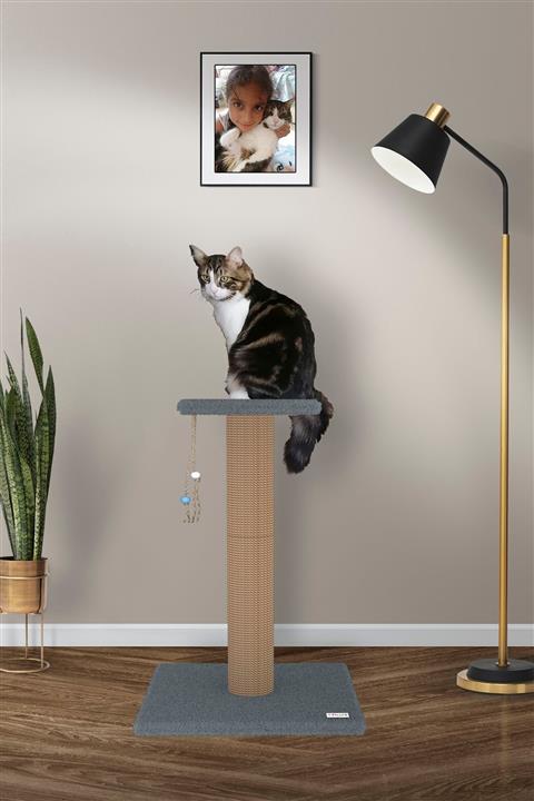 Nuis Pıtır 75 Cm Kedi Tırmalama - Gri