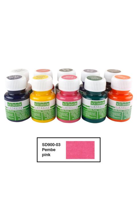 Südor Textıle Color ( Kumaş Boyası ) 25 Ml 10lu Pembe