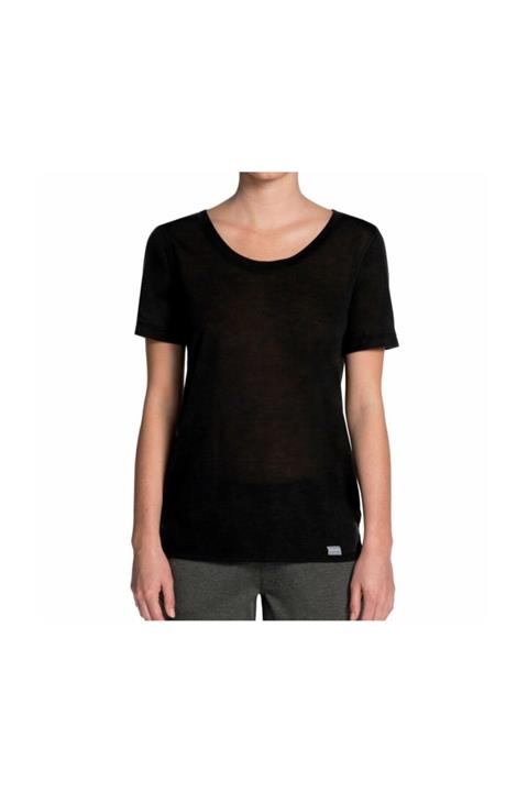 SKECHERS SUNSET BURNOUT TEE Kadın Siyah Tshirt WTS6 BLK