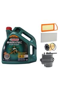 CASTROL Peugeot 307 1.4 Dizel 5w30 Yağ 4 l + Filtre Ful Set