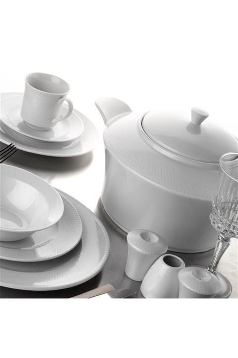 Kütahya Porselen Zümrüt 83 Parça 12 Kişilik Sade Yemek Takımı