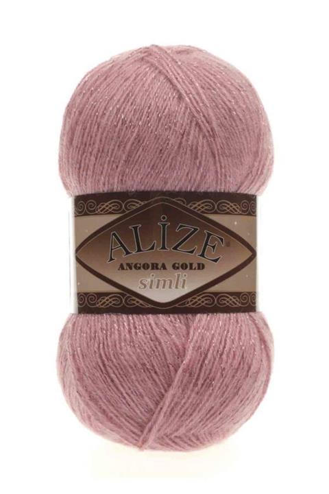 Egesol Alize Angora Gold Simli El Örgü Ipi 144