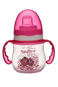 Babytime Pembe Damla Akıtmaz Kulplu Bardak 150 ml Kzmprt