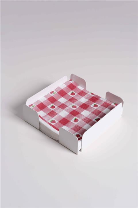 Fec Reklam Dekoratif Beyaz Peçetelik Metal Peçete Organizer