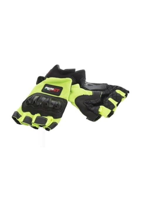 Forte GT 10p Tam Korumalı 3d Parmaksız Sarı Motosiklet Eldiveni