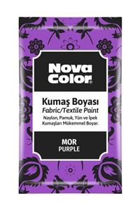 Nova Color Toz Kumaş Boyası (12 gr X 12 Adet) Mor Nc-907 (12 Li Paket)