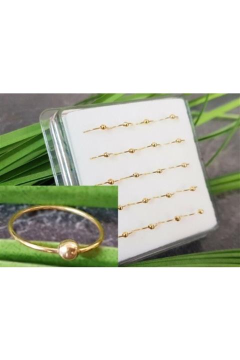 TakıConcept 925 Ayar Gümüş Altın Kaplama Halka Hızma