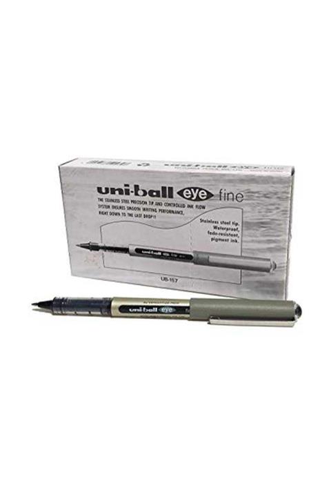 UNİBALL Roller Kalem Eye Fine Bilye Uç 0.7 Mm Siyah Ub-157 (12 Li Paket)