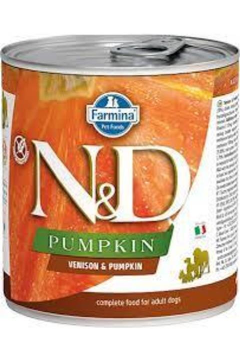 N&D Pumpkin Tahılsız Geyik Etli Ve Bal Kabaklı Konserve Yetişkin Köpek Maması 285 G